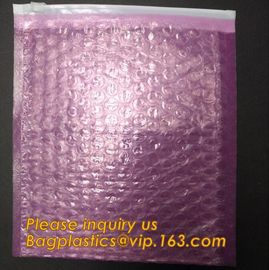 wholesale metallic glossy holographic cosmetic packing k bubble pouch slider zipper bubble bag bagease bagplastics supplier