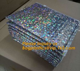 air mail metallic holographi rose gold bubble padded mailer / k bubble bag/ slider bubble bag,Holographic Factory supplier