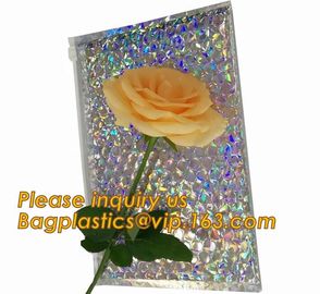 air mail metallic holographi rose gold bubble padded mailer / k bubble bag/ slider bubble bag,Holographic Factory supplier