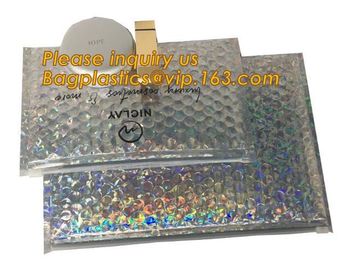 air mail metallic holographi rose gold bubble padded mailer / k bubble bag/ slider bubble bag,Holographic Factory supplier