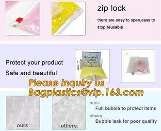 Protection Usage For Packaging Slider Bags Air Bubble Bags,Biodegradable pvc made shock resistance transparent clear zip supplier