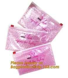 Protection Usage For Packaging Slider Bags Air Bubble Bags,Biodegradable pvc made shock resistance transparent clear zip supplier