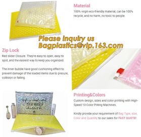 Protection Usage For Packaging Slider Bags Air Bubble Bags,Biodegradable pvc made shock resistance transparent clear zip supplier