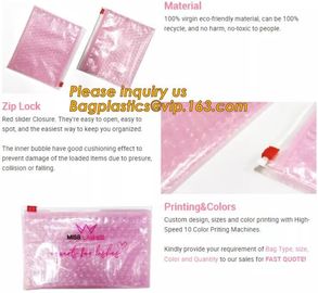 Protection Usage For Packaging Slider Bags Air Bubble Bags,Biodegradable pvc made shock resistance transparent clear zip supplier