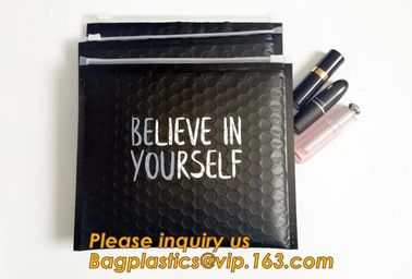 Cosmetic Pink Slider Padded Bag/Silver k Bag With Bubble,Padded Envelopes Cheap Aluminium Foil k Holographic supplier