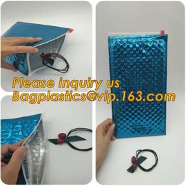 k Bubble Bag Zipper Padded Bag with LOGO for Cosmetic,custom colorful metallic bubble zipper bag Packaging Cosmeti supplier