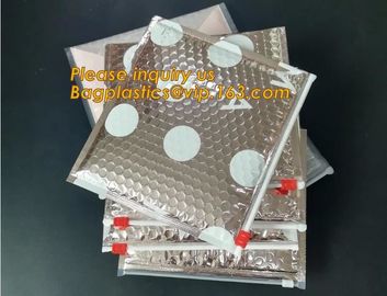 Factory Price Clear Bubble Zipper Bags, Pink Resealable Bubble Bag with Slider Zipper Printed Slider Padded Bag/Silver Z supplier