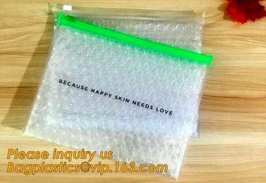 Cosmetic Slider k Bubble Bags Bubble Slide Pouch,k esd bubble bag bubble packaging wrap cosmetic pouch slide supplier