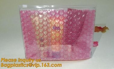 Holographic Zipper Slider Zip Lock Bubble Bag,Cosmetic Zipper Bag/Rose Gold Slider Bubble Bag with Logo,Slider Bubble Zi supplier