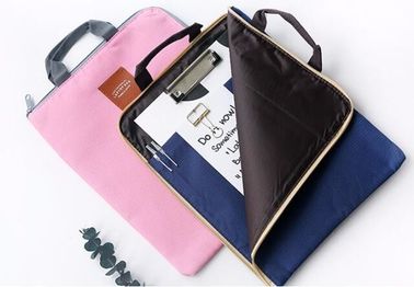 OEM shopping tote color zipper lunch Customized file canvas bag,Recycled canvas cotton bag promotional hanging file tote supplier