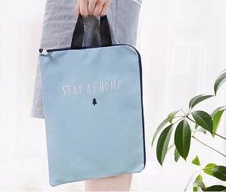 OEM shopping tote color zipper lunch Customized file canvas bag,Recycled canvas cotton bag promotional hanging file tote supplier