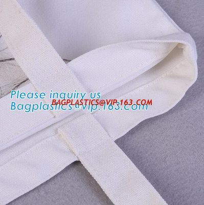 Custom Printed Organic shopping small tote drawstring cotton canvas bag,Eco-friendly printed grocery canvas shopping bag supplier