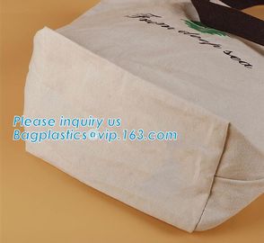 Cotton Canvas Bag With Inner Pocket, Eco Friendly Organic Cotton Canvas Tote Bag,Canvas Shopping Bag bagease bagplastics supplier