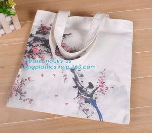 College student's bag custom logo large space plain canvas tote bag,Promotional printed canvas wine custom cotton shoppi supplier