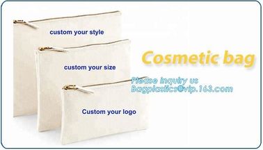 custom logo 12oz canvas cotton cosmetic pouch,China Factory Wholesale Fashion Canvas Zipper Pouch For Cosmetics sacket supplier