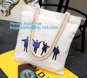 Custom beach tote bag women rope handle print canvas tote bag wholesale,cheap plain blank canvas tote bag promotional supplier