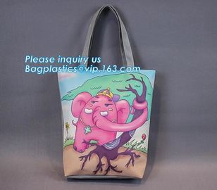 100% recycled organic cotton canvas calico drawstring bag with printing,custom print canvas cloth tote bags with printed supplier