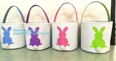 Rabbit canvas basket, Promotion Custom logo slogan Cheap Shopping 8oz 10oz original plain Cotton Canvas bag bagease pack supplier