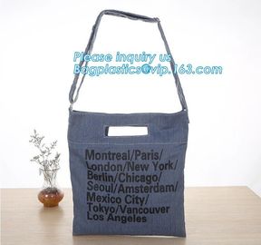 Fashion zipper shoulder bag heavy duty canvas tote bag shopping canvas bag with PP webbing strap bagease bagplastics pac supplier