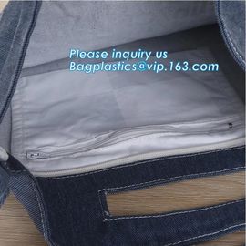 Fashion zipper shoulder bag heavy duty canvas tote bag shopping canvas bag with PP webbing strap bagease bagplastics pac supplier