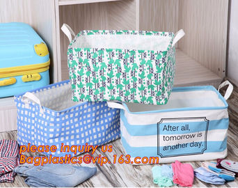 Custom Mini Folding Collapsible Storage Canvas Laundry Basket,Baby toy storage canvas folding storage basket, bagease supplier