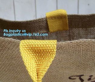 Reusable Jute Shopping Bag With Logo Wholesale,Wholesale tote plain shopping jute bag,eco friendly small standard size f supplier