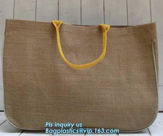 Reusable Jute Shopping Bag With Logo Wholesale,Wholesale tote plain shopping jute bag,eco friendly small standard size f supplier