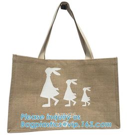 Custom eco friendly waterproof tote shopping jute pouch bag burlap linen packing gift bag with logo print bagease packag supplier