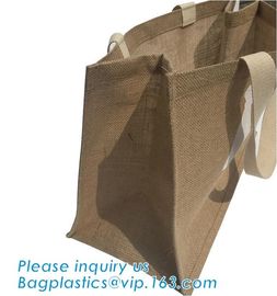 Reusable Natural Eco Personalised Hessian Jute Shopping Bags,Eco Shopping Wine Tote Clutch Supplier Small Gift Beach Pri supplier