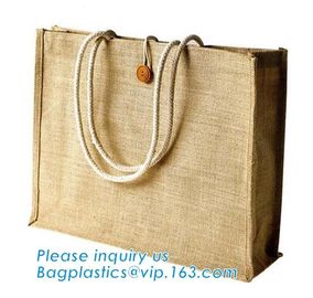 Reusable Natural Eco Personalised Hessian Jute Shopping Bags,Eco Shopping Wine Tote Clutch Supplier Small Gift Beach Pri supplier