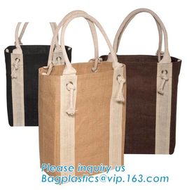 Custom Logo Printed Shopping Bag High Quality Jute Tote Bag,Promotional wholesale jute fabric shopping bag beach jute ba supplier