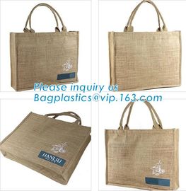 Profession eco-friendly portable waterproof jute bag with log,custom jute shopping bag,grocery jute reusable foldable sh supplier