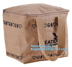 Multifunctional jute bag with low price,Natural Burlap Tote Bags Reusable Jute Bags with Full Gusset,shoulder strap plai supplier