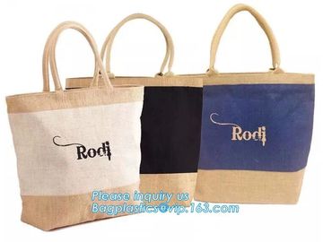 shoulder strap plain jute beach bags logo print jute shopping bag promotional hessian burlap tote jute bag bagease pac supplier