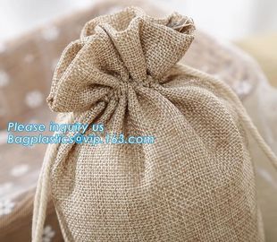 Custom cheap wedding favor gift packaging drawstring burlap jute pouch bag,drawstring jute bag burlap shopping bag new s supplier