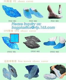 Disposable CPE Shoe Covers,blue pe disposable shoe covers plastic covers,Safety Products Equipment Indoor Disposable med supplier