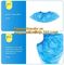 Safety Products Equipment Indoor Disposable medical plastic shoe covers waterproof PE CPE material,PE material blue shoe supplier