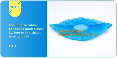 Disposable elastic pe/cpe non-woven shoes cover,Disposable waterproof CPE+PP non-woven shoe cover,Disposable nonwoven sh supplier