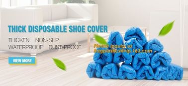 THICK DISPOSABLE,DUST-PROOF,CPE COATED,SMS BOOT COVER,NON WOVEN SHOE COVER,heavy duty polypropylene fabric shoes cover supplier