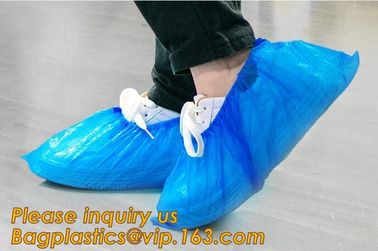 THICK DISPOSABLE,DUST-PROOF,CPE COATED,SMS BOOT COVER,NON WOVEN SHOE COVER,heavy duty polypropylene fabric shoes cover supplier