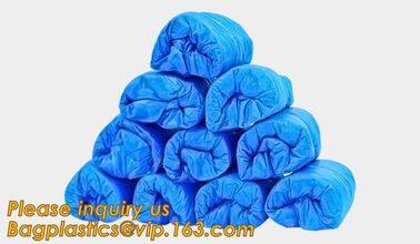 Disposable colorful antistatic PE CPE PP SMS Microporous shoe cover good quality low price waterproof shoe bagease pack supplier