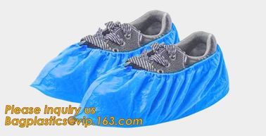 Disposable colorful antistatic PE CPE PP SMS Microporous shoe cover good quality low price waterproof shoe bagease pack supplier