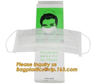 Non-woven Medical Surgical Mouth Face Mask,Surgical Printed Medical Nonwoven Disposable Face Mask With Ear Loops bagease supplier