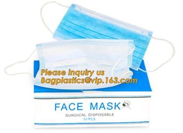 Non-woven Medical Surgical Mouth Face Mask,Surgical Printed Medical Nonwoven Disposable Face Mask With Ear Loops bagease supplier