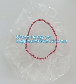 disposable PE shower cap wholesale plastic waterproof shower cap,PE shower cap with elastic band,hotel shower cap biodeg supplier