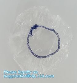 disposable PE shower cap wholesale plastic waterproof shower cap,PE shower cap with elastic band,hotel shower cap biodeg supplier