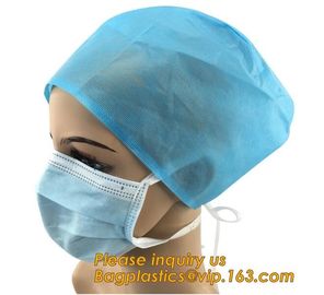 Disposable PP Non Woven Medical Surgical Clip Mob Cap Caps,Doctor surgical medical strip round bouffant non woven clip c supplier