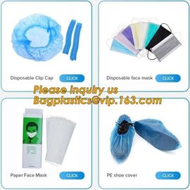 Disposable PP Non Woven Medical Surgical Clip Mob Cap Caps,Doctor surgical medical strip round bouffant non woven clip c supplier