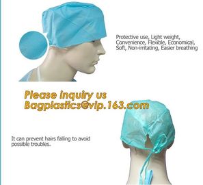 Consumable Products Medical Disposable Cap with low price,Medical Disposable non-woven hospital bouffant cap BAGEASE supplier