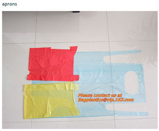 Plastic PE disposable kitchen Apron,HDPE/LDPE/MDPE/LLDPE/+D2W/EPI(TDPA)Recyclable, disposable, high durability, convenie supplier